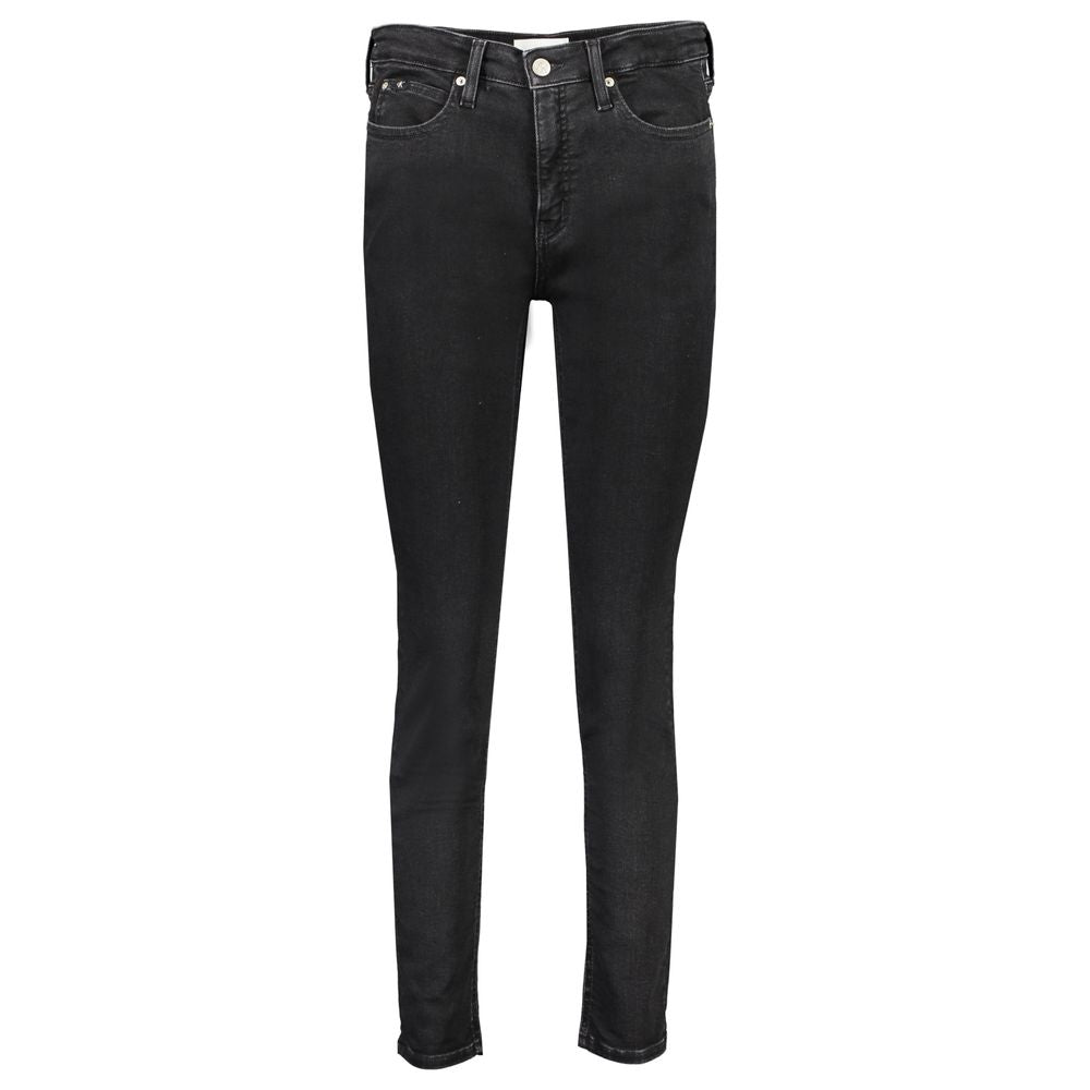 Calvin Klein Black Cotton Women's Skinny Jean