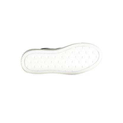 Calvin Klein Black Polyester Women Sneaker outsole view showcasing tread design.