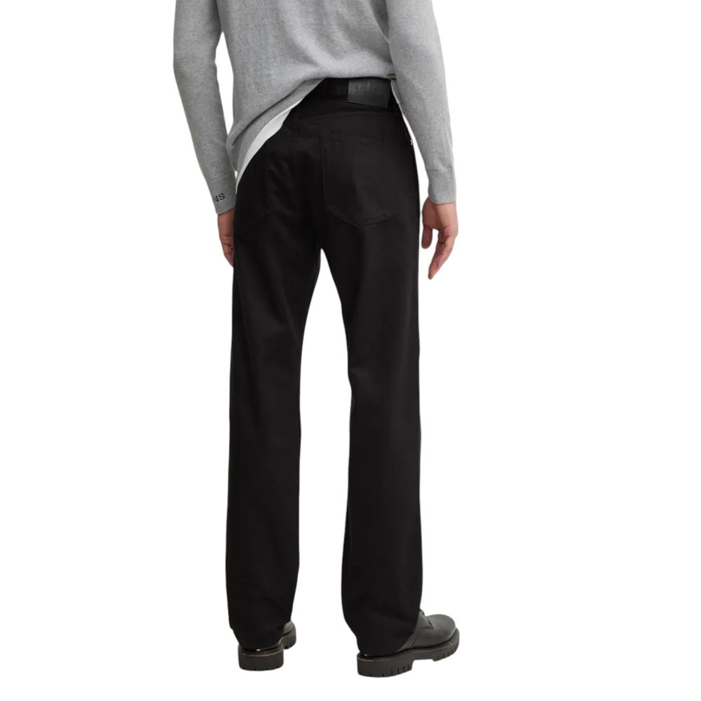 Calvin Klein Jeans Black Cotton Relaxed Fit Jeans
