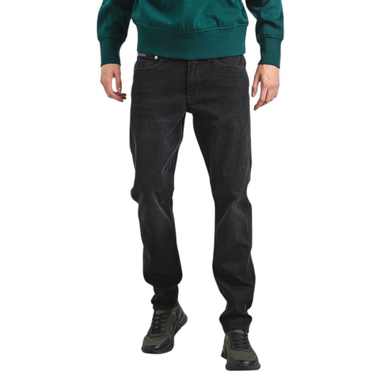 Calvin Klein Jeans Black Cotton Slim Fit Jeans