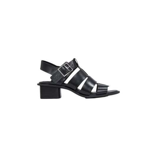 Calvin Klein Jeans Black Polyester Flat Sandals