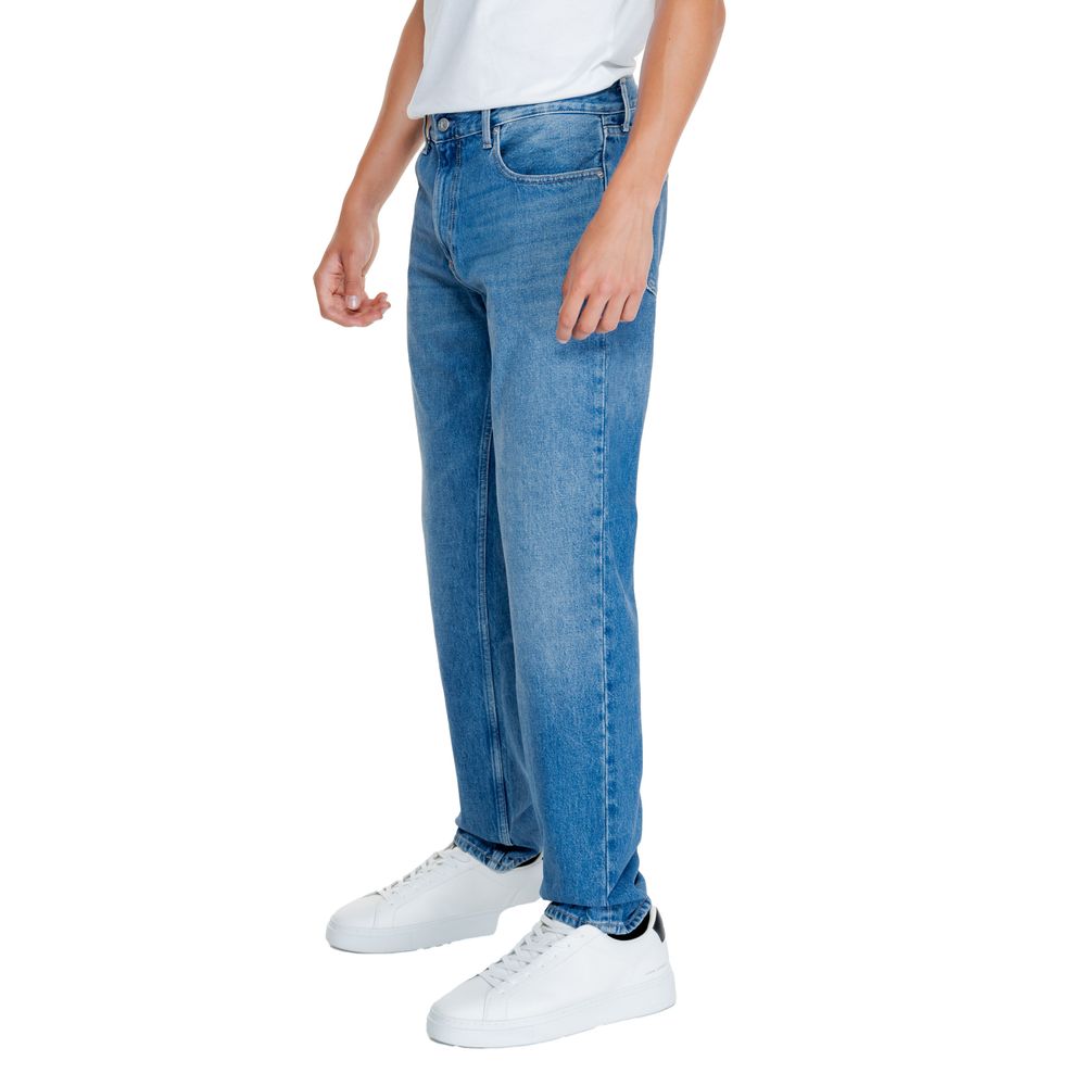 Calvin Klein Jeans Light Blue Cotton Relaxed Fit Jeans
