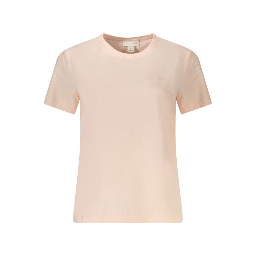 Calvin Klein Pink Cotton Women T-Shirt