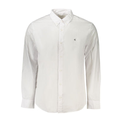 Calvin Klein White Cotton Men Shirt