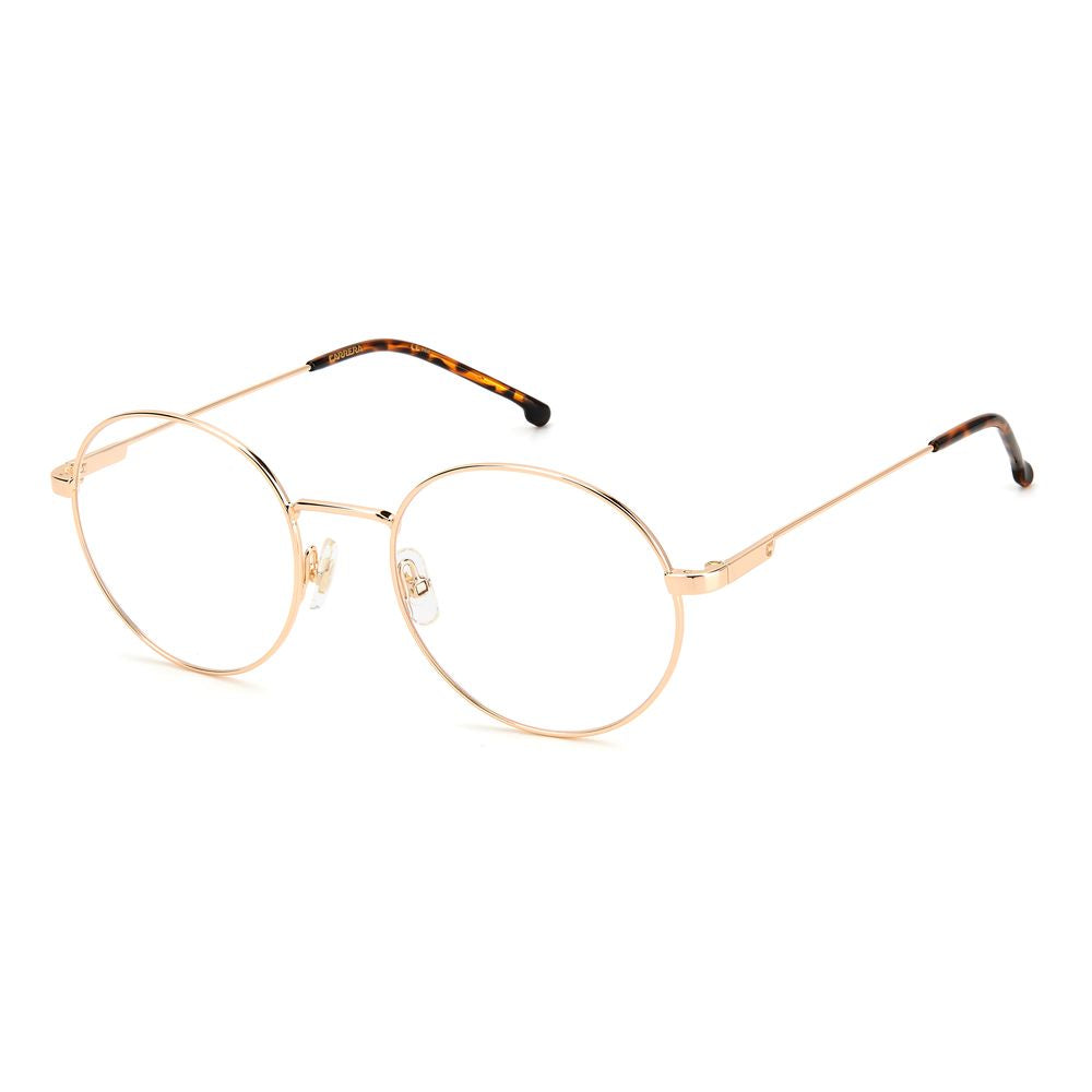 Carrera Gold Stainless Steel Frames - Unisex glasses with gold copper color and stainless steel material, size 52/20/145mm.