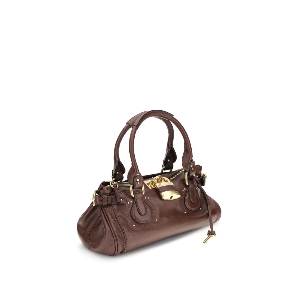 Chloé Bordeaux Calf Leather Bos Taurus Shoulder Bag