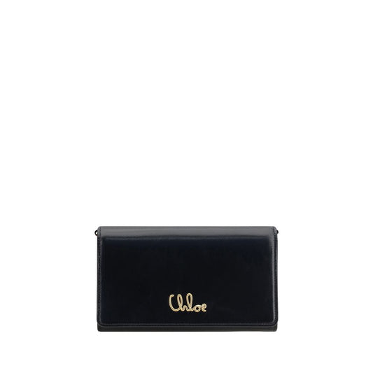 Chloé Brown Calf Leather Bos Taurus Clutch Bag