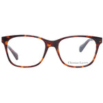 Christian Lacroix Brown Women Glasses Frame in acetate with full-rim square style and demo lenses, size 51-16-140.