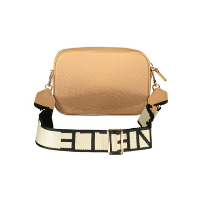 Coccinelle Brown Leather Women Handbag with adjustable strap and distinctive logo, crafted for elegance and functionality.