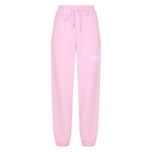 Comme Des Fuckdown Pink Cotton Women Sweatpant