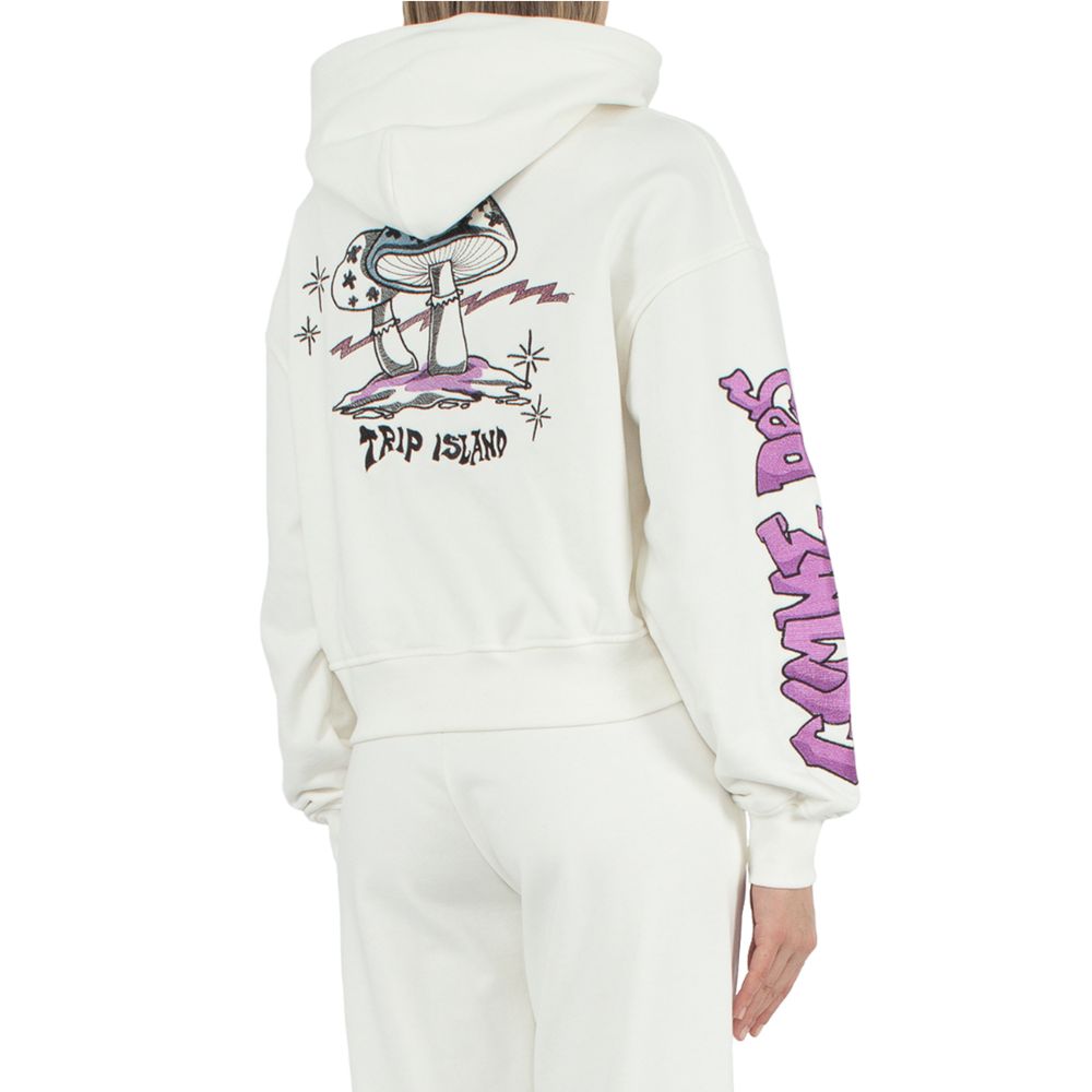 Comme Des Fuckdown White Cotton Women Sweater