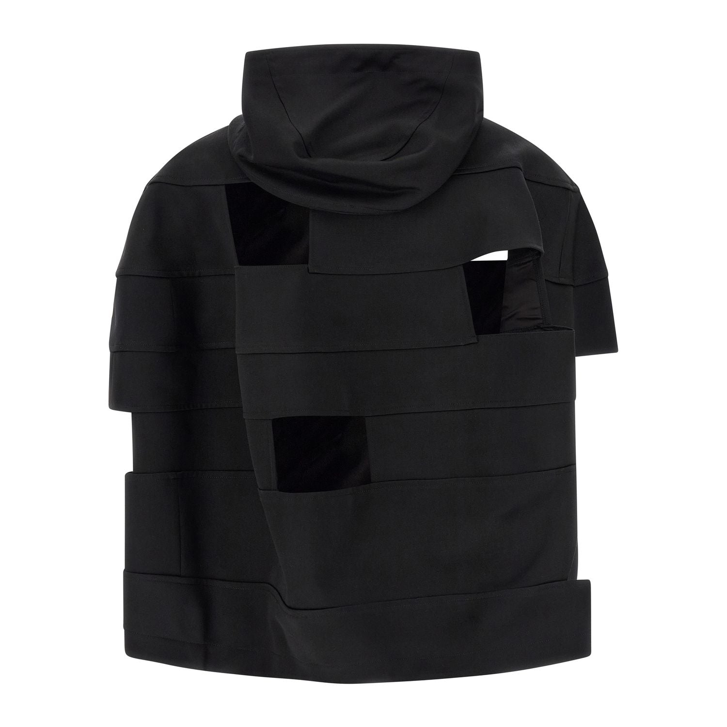 Comme Des Garçons Black Wool Shell Jacket