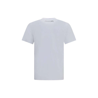 Comme Des Garçons White Cotton Sportswear T-Shirt with logo on back, short sleeves, crew neck, 100% cotton, AW25 season.