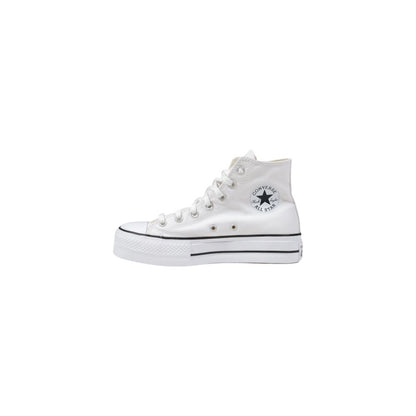 Converse White Polyester Platform Sneakers 1728,71956299936,Converse,EU36.5/US6.5,EU36/US6,EU37.5/US7.5,EU37/US7,EU38/US8,EU39.5/US9.5,EU39/US9,EU40/US10,EU41/US11,New with tags,Platform - Sneakers - Shoes,Shoes,Sneakers - Shoes,White,Women