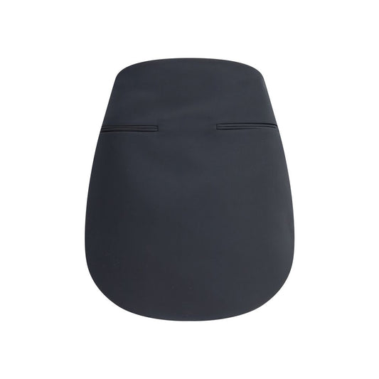 Courrèges Black Polyester Mini Skirt with front welt pockets, zip closure, and rounded hem, contemporary design for AW25.