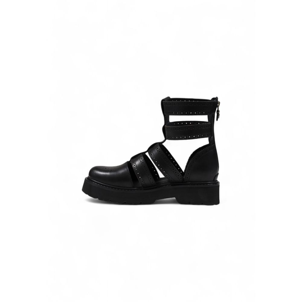Cult Black Leather Sandals