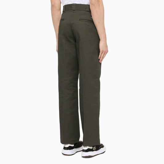 DICKIES 874 olive green straight-leg trousers