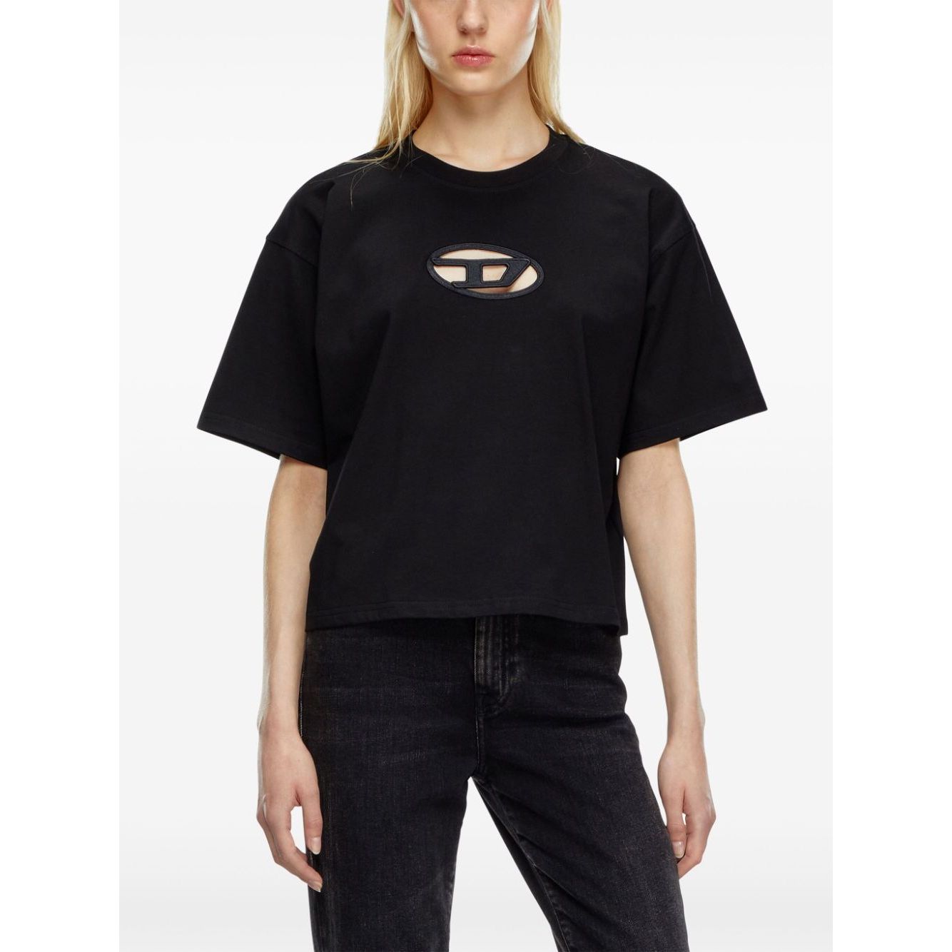 Diesel T-shirts and Polos Black Topwear