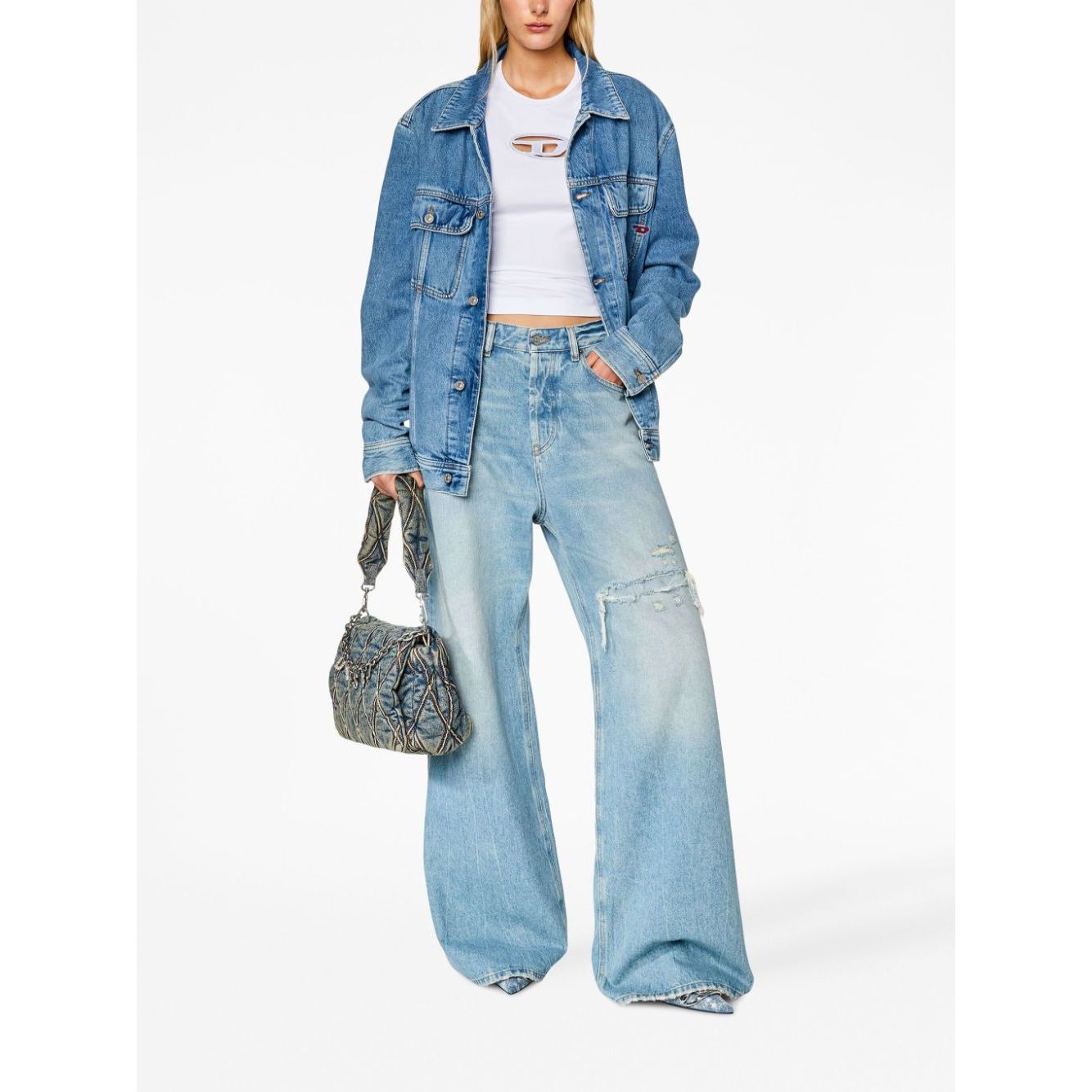 Diesel T-shirts and Polos White Topwear