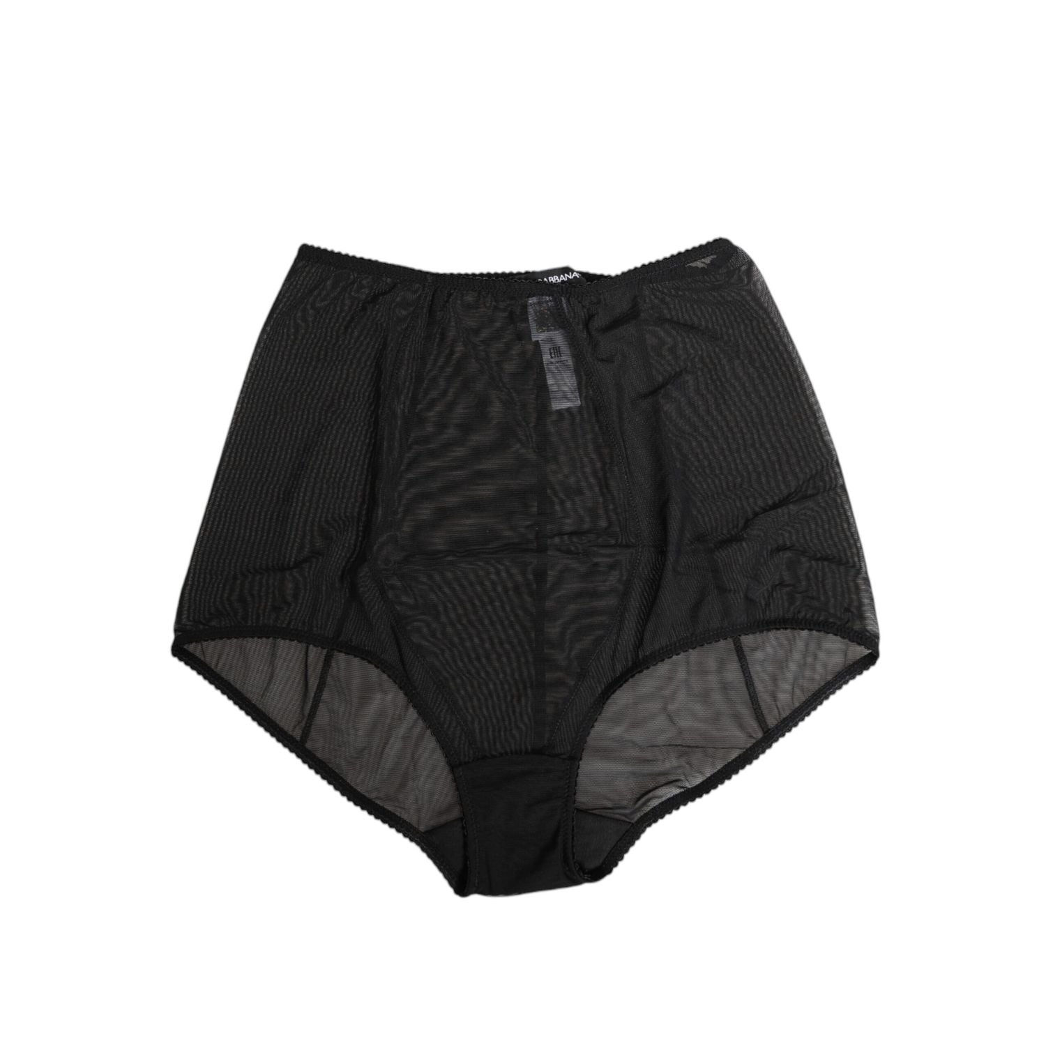 Dolce & Gabbana Black High Waist Mesh Sheer Shapewear Underwear