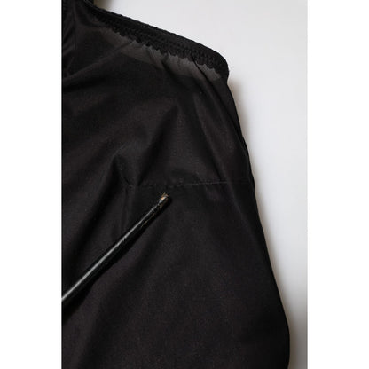 Dolce & Gabbana Black Nylon Sleeveless Round Neck Tank Top