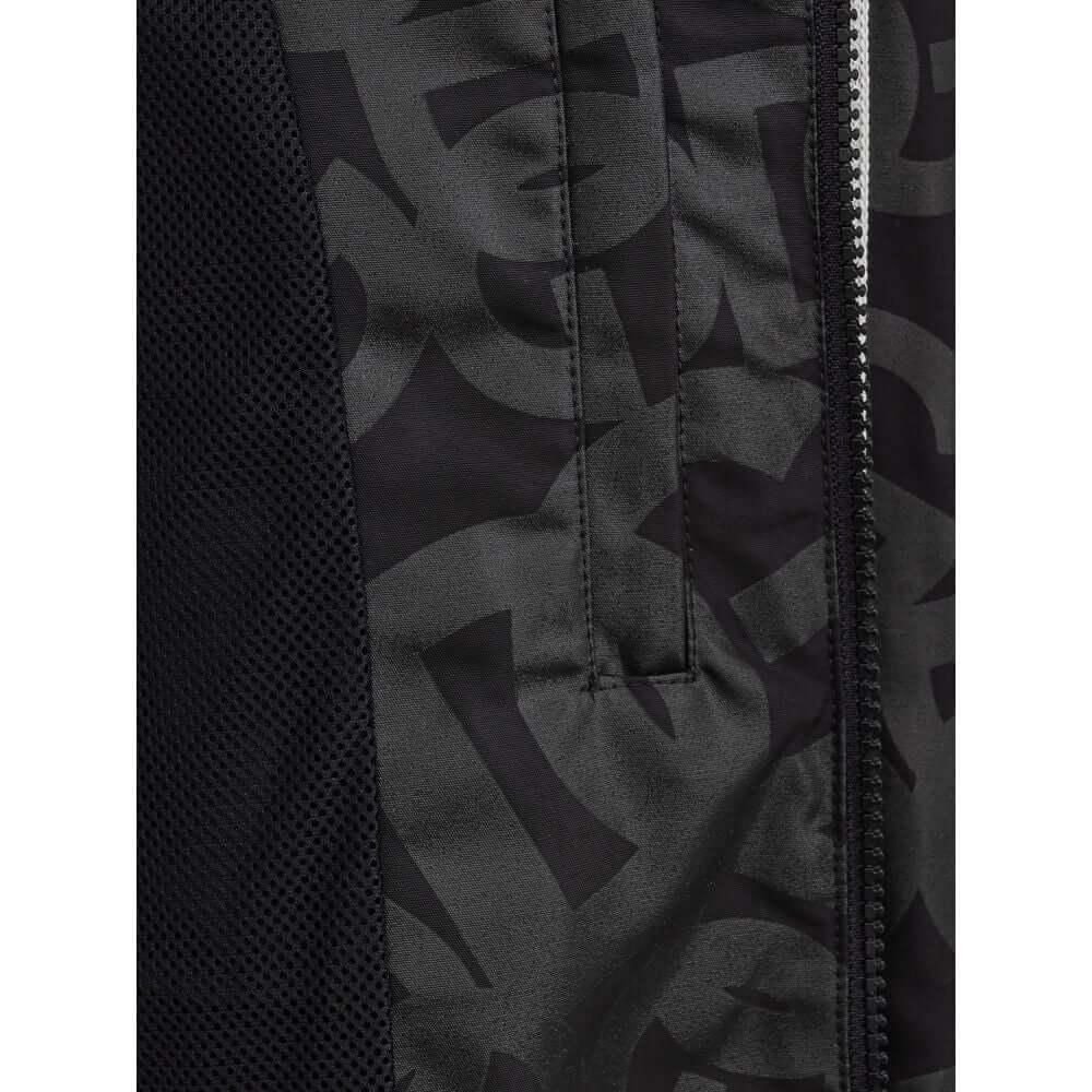 Dolce & Gabbana Black Polyester Shell Jacket