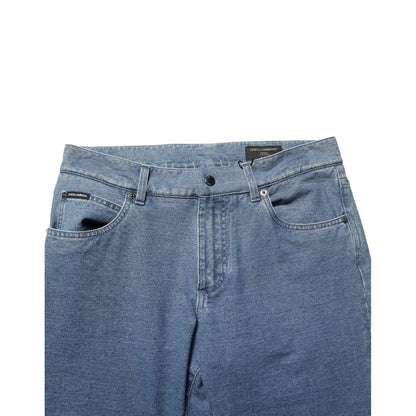 Dolce & Gabbana Blue Cotton Stretch Slim Fit Men Denim Jeans