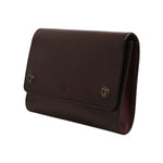 Dolce & Gabbana Brown Leather Logo Embossed Crossbody Bag