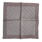 Dolce & Gabbana Brown Sea Horse Silk Square Foulard Scarf
