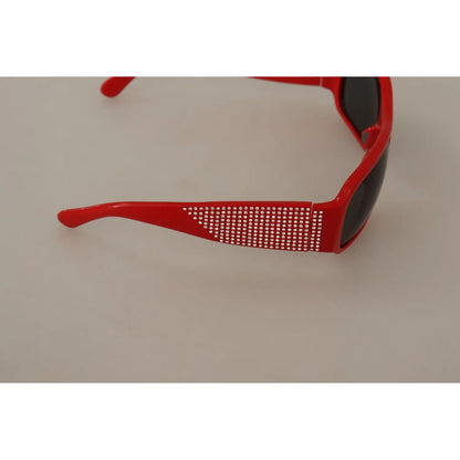 Dolce & Gabbana DG4027 Red Crystal Black Lens Shades Sunglasses