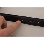 Dolce & Gabbana Black Calf Leather Vintage Logo Metal Buckle Belt Dolce & Gabbana Rosy Brown