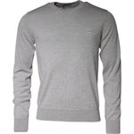 Dolce & Gabbana Light Gray Wool Crew Neck Pullover Sweater TSH86989-46