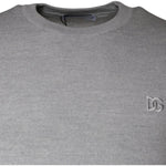 Dolce & Gabbana Light Gray Wool Crew Neck Pullover Sweater TSH86989-46