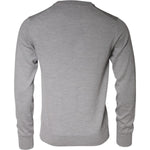 Dolce & Gabbana Light Gray Wool Crew Neck Pullover Sweater TSH86989-46