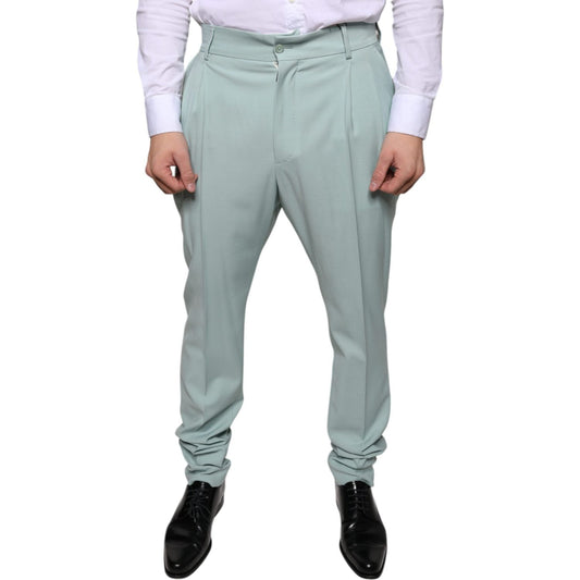 Dolce & Gabbana Mint Green Cotton Dress Pants PAN75344-48
