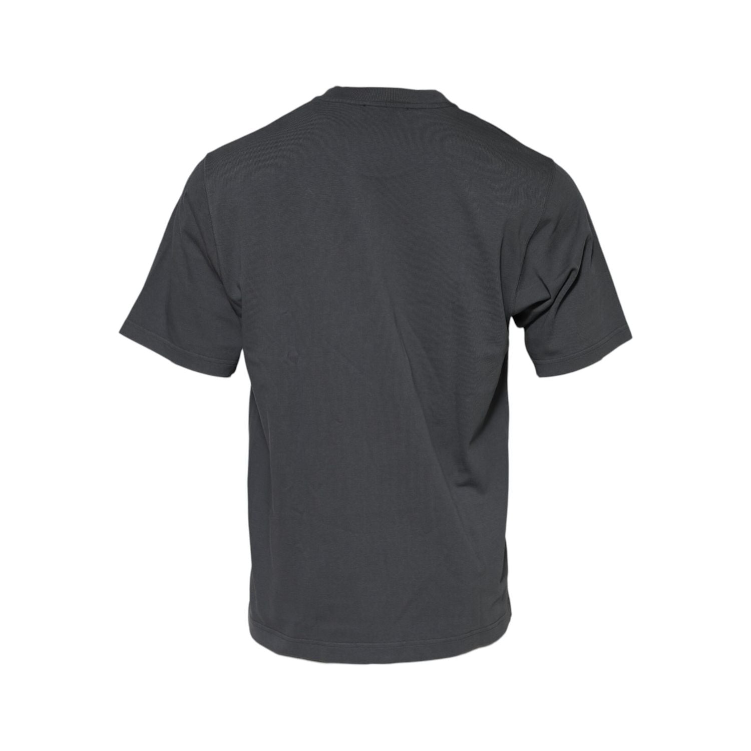 Dolce & Gabbana Gray Logo Graphic Cotton Crew Neck T-shirt