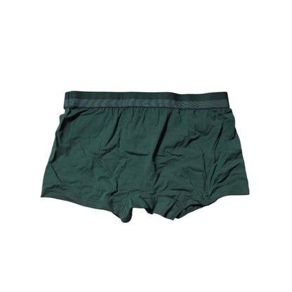 Dolce & Gabbana Green Cotton Regular Men Boxer Brief Underwear