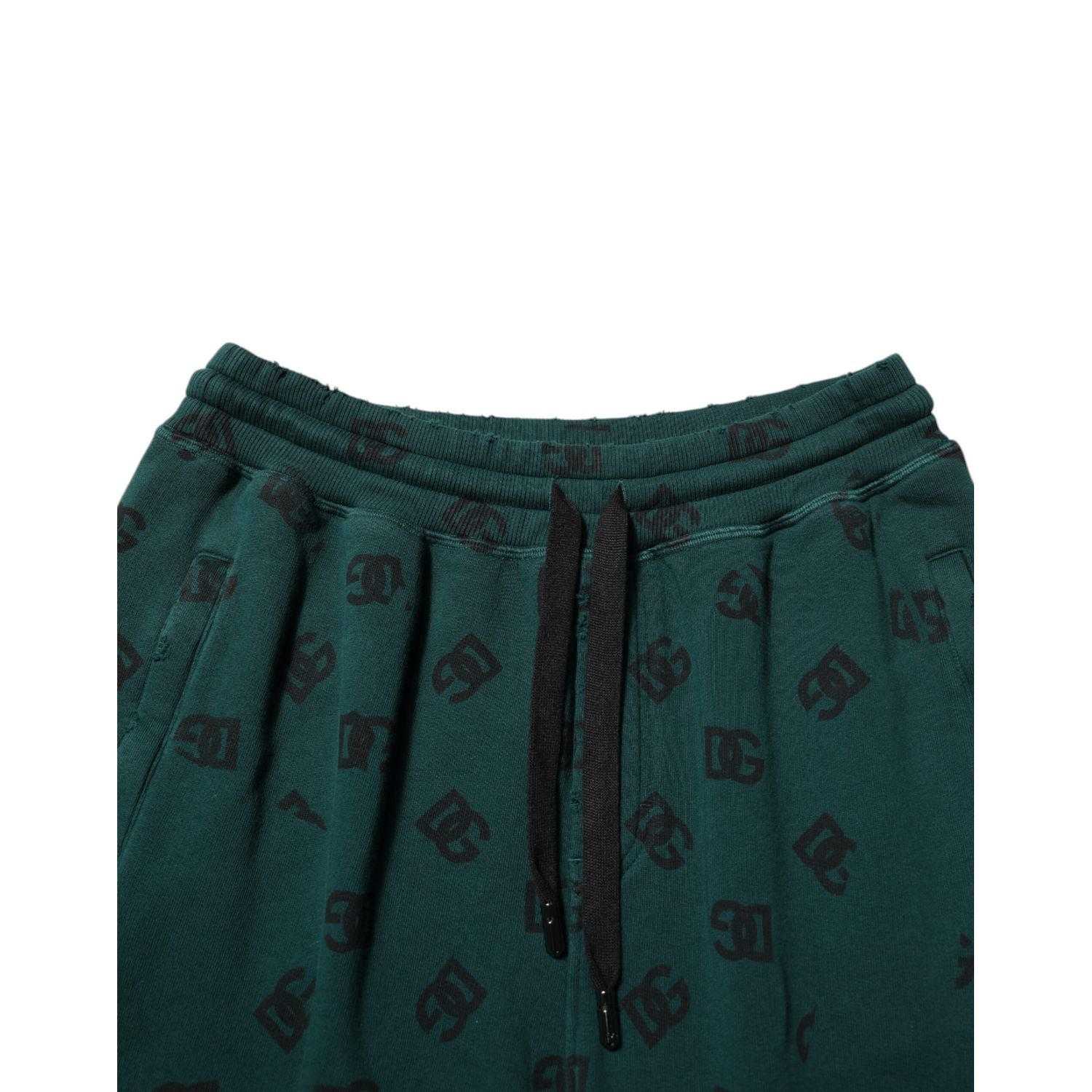 Dolce & Gabbana Green Logo Print Jogger Men Sweatpants Pants