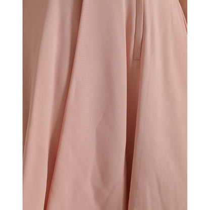 Dolce & Gabbana Light Powder Rose Viscose Pleated Skirt