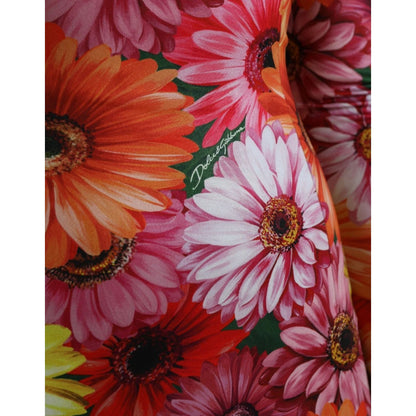 Dolce & Gabbana Multicolor Floral Print Sheath Mini Dress