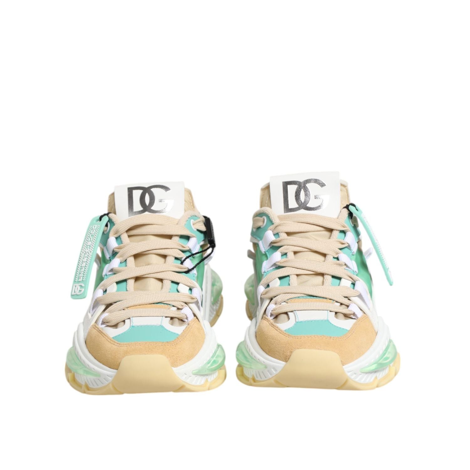 Dolce & Gabbana Multicolor Leather Airmaster Low Top Sneakers Shoes