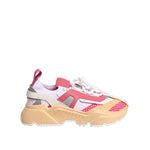Dolce & Gabbana Multicolor Leather Daymaster Low Top Sneakers Shoes with chunky rubber sole and lace-up closure.