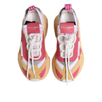Dolce & Gabbana Multicolor Leather Daymaster Low Top Sneakers Shoes with chunky rubber sole and lace-up closure.