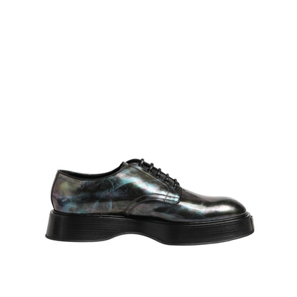 Dolce & Gabbana Multicolor Leather Lace-up Men Formal Derby Shoes