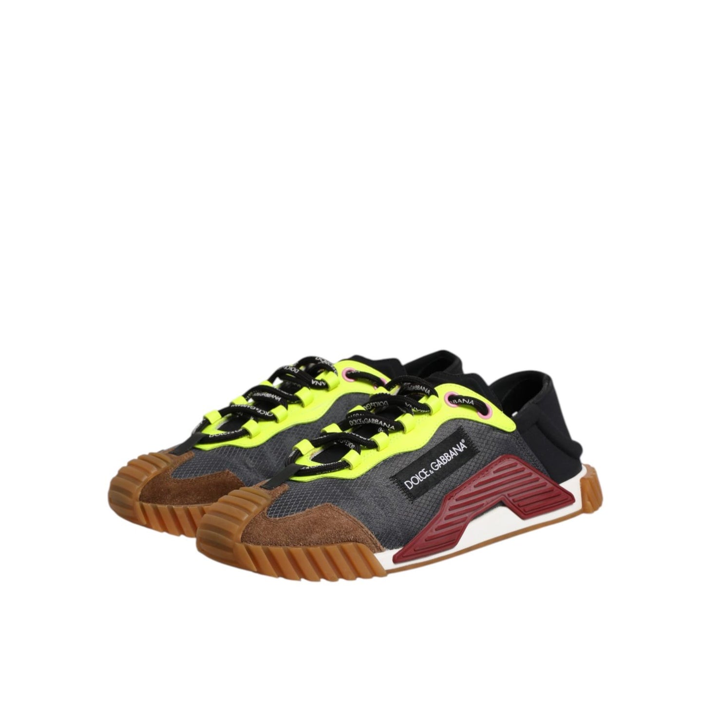 Dolce & Gabbana Multicolor Nylon Low Top NS1 Sneakers Shoes with flexible sole and sleek design featuring modern detailing.