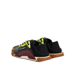 Dolce & Gabbana Multicolor Nylon Low Top NS1 Sneakers Shoes with flexible sole and modern detailing, rear view of sneakers.