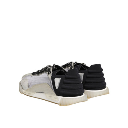 Dolce & Gabbana Multicolor Silver Logo Low Top NS1 Sneakers Shoes
