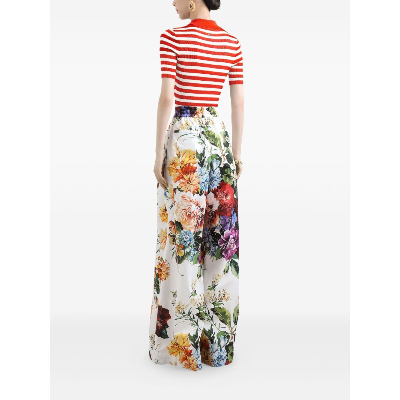 Dolce & Gabbana Striped Polo Top Topwear