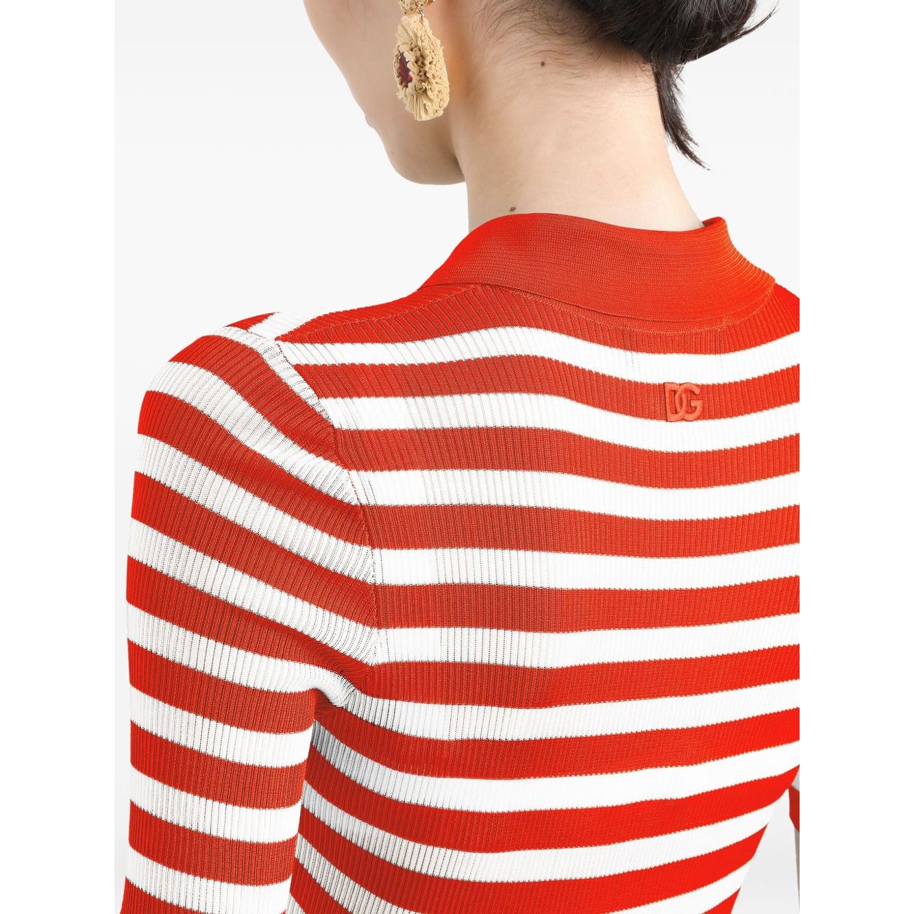 Dolce & Gabbana Striped Polo Top Topwear