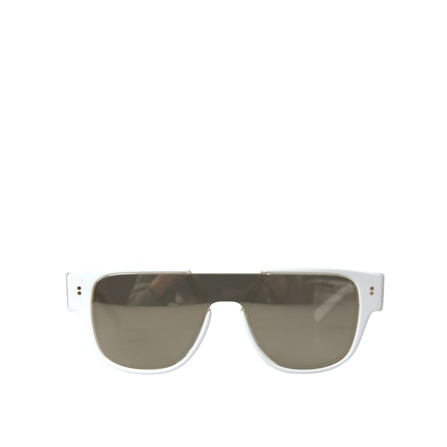 Dolce & Gabbana White Acetate Mirror Lenses DG4356 Sunglasses